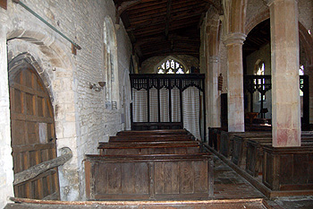 The north aisle looking east May 2011